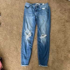 Kancan busted knee skinny jeans